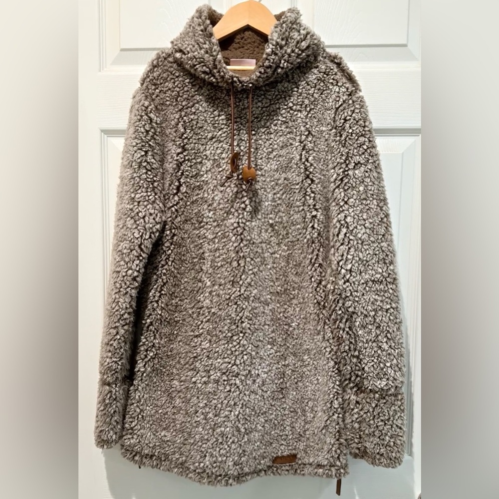 Marley Lilly Pullover Heather Sherpa Sweater super soft